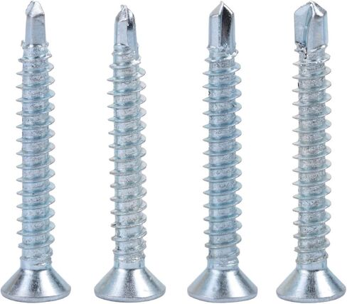 50pcs M4.2 رأس مسطح الحفر ذاتي التنصت على مجموعة المسمار الذيل الحفر (M4.2 * 25 (50pcs)) in Saudi Arabia