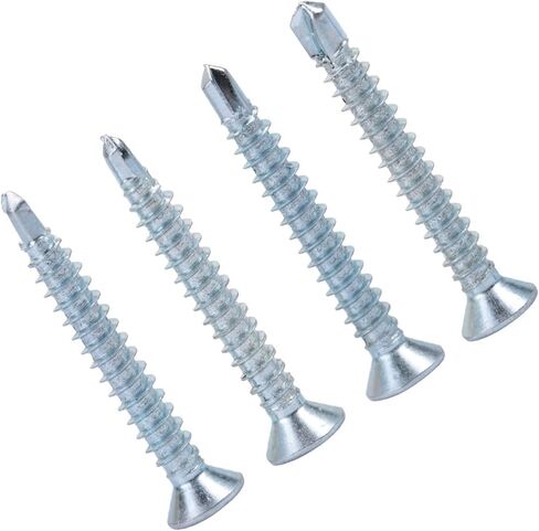 50pcs M4.2 رأس مسطح الحفر ذاتي التنصت على مجموعة المسمار الذيل الحفر (M4.2 * 25 (50pcs)) in Saudi Arabia