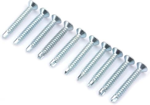 50pcs M4.2 رأس مسطح الحفر ذاتي التنصت على مجموعة المسمار الذيل الحفر (M4.2 * 25 (50pcs)) in Saudi Arabia