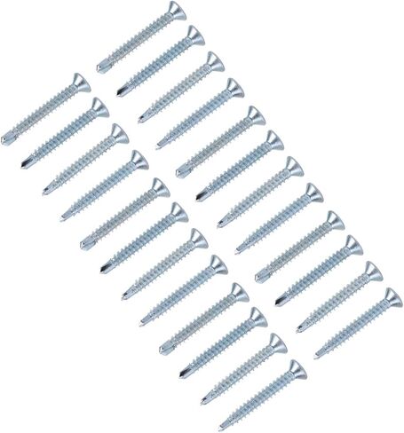 50pcs M4.2 Flat Head Self Drilling Self Tapping Screws Drilling Tail Screw Set (M4.2 * 32(50PCS)) in Saudi Arabia