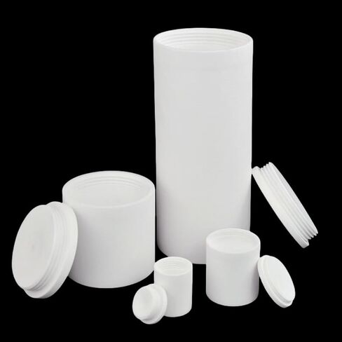 Corundum Cylindrical Crucibles with Threaded Caps, 99% Alumina Ceramic Crucibles, Available in Various Specifications (1, 14 * 25mm*1.75ml, OD*Total Height*Maximum Capacity) in Kuwait