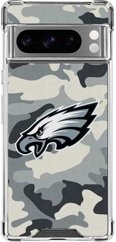 Skinit Clear Phone Case Compatible with Google Pixel 8 Pro - Officially Licensed NFL Philadelphia Eagles Retro Logo Design in Saudi Arabia