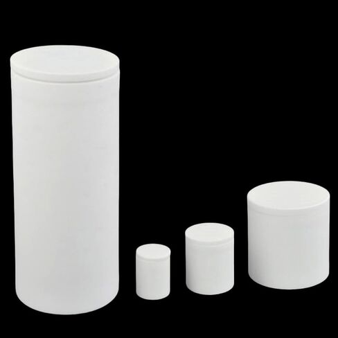 Corundum Cylindrical Crucibles with Threaded Caps, 99% Alumina Ceramic Crucibles, Available in Various Specifications (1, 14 * 25mm*1.75ml, OD*Total Height*Maximum Capacity) in Kuwait