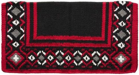 Tough 1 Diamond Design Saddle Pad Red/Black in Saudi Arabia