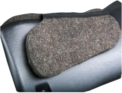 HILASON Western Wool Felt Horse Saddle Pad W/Distressed Wear Leather Made in USA | for Horses in Saudi Arabia