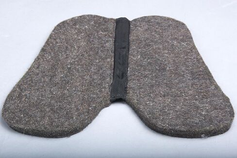 HILASON Western Wool Felt Horse Saddle Pad W/Distressed Wear Leather Made in USA | for Horses in Saudi Arabia