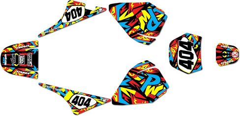مجموعة الرسومات ل Yamaha PW 80 (1990-2008) SHATTER SERNAY SMOKE 16 MIL-DIRT BIKE CUSTRIAL RACING DECALS KITS ، NO-PLASTICS in Kuwait