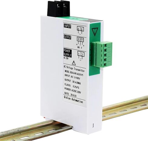 1PCS AC500V 300V 100V 50V AC Voltage Transducer Sensor DC24V Power Supply 1 in 1 Out Voltage Signal Converter Sensor(Output 0-20MA_DC24V Power Supply_Input AC0-30V) in Saudi Arabia