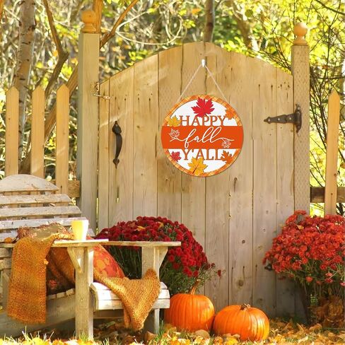 HOURIA 3D Fall Front Door Sign, Fall Football Decorations for Home,11.5"Rustic Football Fall Hanging Decor,Autumn Fall Wreath for Front Door,Maple Leaves decor for Farmhouse Indoor Outdoor Garden in Kuwait