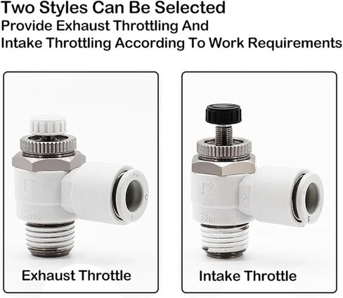 6 PCSC cylinder throttle speed regulating valve pneumatic joint exhaust throttle valve AS1201F/2201F/3201F-M5/01/02-04A/06A(04-12S) in Kuwait