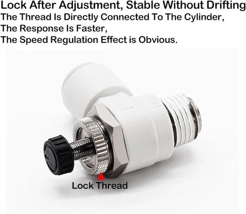 6 PCSC cylinder throttle speed regulating valve pneumatic joint exhaust throttle valve AS1201F/2201F/3201F-M5/01/02-04A/06A(04-12S) in Kuwait