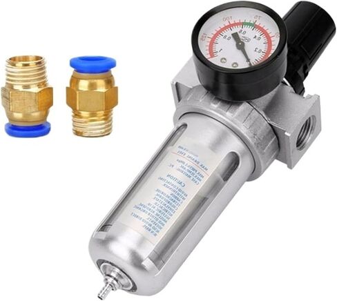 SFC400 1/2 air Compressor Filter Regulator Oil-Water Separator steam Trap Pressure regulating Valve Pneumatic Accessories(SFR+PC10) in Saudi Arabia