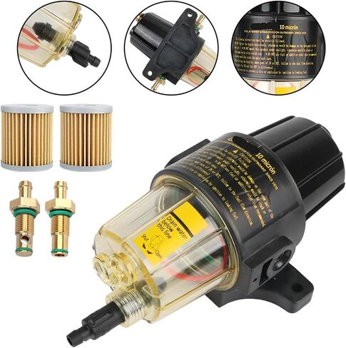Fuel Filter Outboard Motor Tank with 2 Extra Filters UF-10K Yacht Gasoline Engine Oil Water Separator in Saudi Arabia