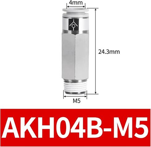 AKH04B/06B/08B/10B/12B-M5/01S/02S/03S/04S ، صمام الفحص الهوائي الصمام السريع في اتجاه واحد (AKH08B-03S) in Kuwait