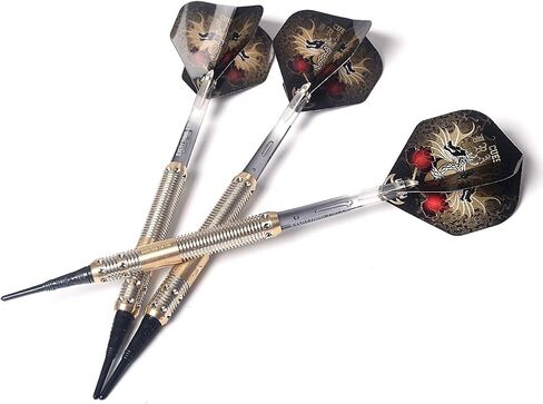 CUESOUL Dragon Series 16 Gram Soft Tip Darts with Slim Dart Case in Saudi Arabia