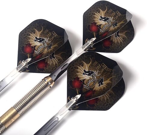 CUESOUL Dragon Series 16 Gram Soft Tip Darts with Slim Dart Case in Saudi Arabia