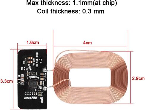 Bewinner Qi Standard Charger Transmitter Module - 3 Coils - Multi-Level - Wide Compatibility - Universal Micro Interface - DIY Charger Parts (2nd) in Saudi Arabia