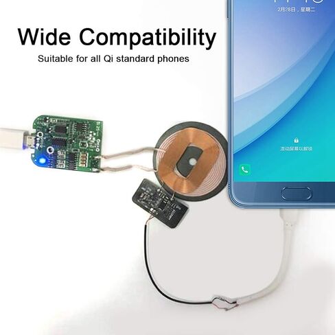 Bewinner Qi Standard Charger Transmitter Module - 3 Coils - Multi-Level - Wide Compatibility - Universal Micro Interface - DIY Charger Parts (2nd) in Saudi Arabia