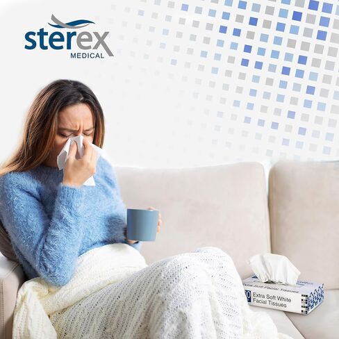 Sterex Extra Soft Facial Tissues, Large (Case of 30 Boxes, 100 Sheets Per Box) in Saudi Arabia