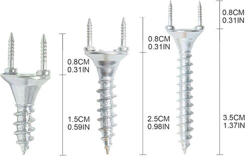 50pcs Solid Wood Baseboard Seamless Nails Double-Headed Self-Tapping Screws Foot Line Nails Invisible Security Screws in Kuwait