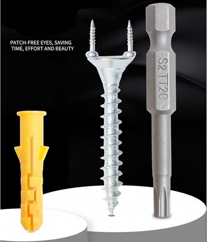 50pcs Solid Wood Baseboard Seamless Nails Double-Headed Self-Tapping Screws Foot Line Nails Invisible Security Screws in Kuwait