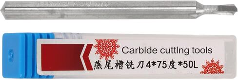 4mm 2 Flute Dovetail End Mill Cemented Carbide Metalwork Dovetail Cutting End Mill 50mm Length (75°) in Saudi Arabia