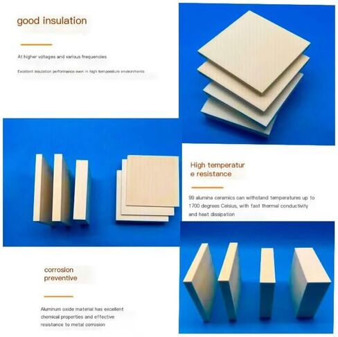 درجة حرارة عالية من yttrium استقرت Zirconia ceramic ورقة 100x100mm - عزل كهربائي ممتازة ومتانة 1pc (100x100x0.6mm) in Kuwait