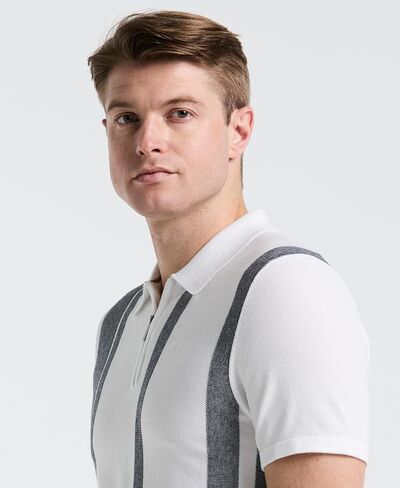 Perry Ellis Men's Short Sleeve Tech Stretch Zip Polo in Saudi Arabia