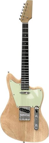 KGD JA DIY طقم الغيتار الكهربائي ، Mahogany Body و Maplp Neck ، لوحة Rosewood Fretboard ، مجموعة غيتار DIY غير المكتملة ، قم ببناء القيثارات الكهربائية الخاصة بك للبالغين in Kuwait
