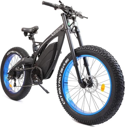 ECOTRIC Powerful Electric Bike 1000W Motor 17.6AH/48V Battery 26" x 4.8" Fat Tire Ebike with Suspension Fork Aluminum Frame Mountain Bike Beach E-Bike Snow Bicycle for Adults in Saudi Arabia