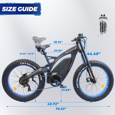 ECOTRIC Powerful Electric Bike 1000W Motor 17.6AH/48V Battery 26" x 4.8" Fat Tire Ebike with Suspension Fork Aluminum Frame Mountain Bike Beach E-Bike Snow Bicycle for Adults in Saudi Arabia