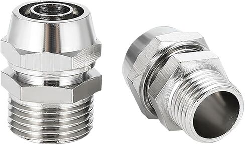 10PCS Pneumatic Fittings KLC4-M5 Thread 1/8 3/8 1/2 1/4 BSPT Nickel Plated Copper Hose Connectors Quick Twist Air Fitting(KL-PC8-03 10PCS) in Saudi Arabia