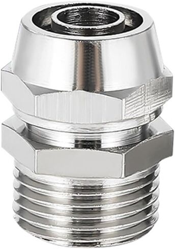 10PCS Pneumatic Fittings KLC4-M5 Thread 1/8 3/8 1/2 1/4 BSPT Nickel Plated Copper Hose Connectors Quick Twist Air Fitting(KL-PC8-03 10PCS) in Saudi Arabia