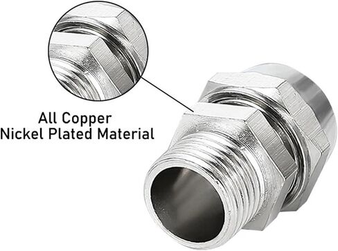 10PCS Pneumatic Fittings KLC4-M5 Thread 1/8 3/8 1/2 1/4 BSPT Nickel Plated Copper Hose Connectors Quick Twist Air Fitting(KL-PC8-03 10PCS) in Saudi Arabia