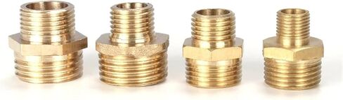 1PCS النحاس المساواة قطرها مزدوج الخارجي الخارجي 1/2 التحويل 1/4 'قطر متغير 3/8' المنعطفات 1/8 'المفصل 1 بوصة 4/3 (2-2) in Kuwait