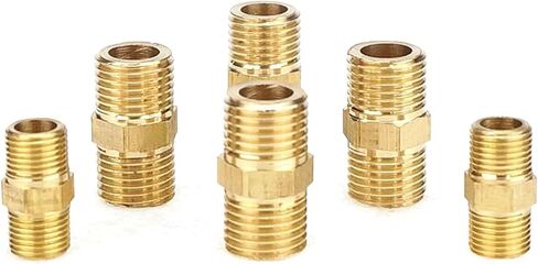1PCS النحاس المساواة قطرها مزدوج الخارجي الخارجي 1/2 التحويل 1/4 'قطر متغير 3/8' المنعطفات 1/8 'المفصل 1 بوصة 4/3 (2-2) in Saudi Arabia