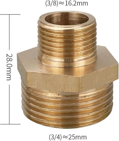 1PCS النحاس المساواة قطرها مزدوج الخارجي الخارجي 1/2 التحويل 1/4 'قطر متغير 3/8' المنعطفات 1/8 'المفصل 1 بوصة 4/3 (2-2) in Kuwait