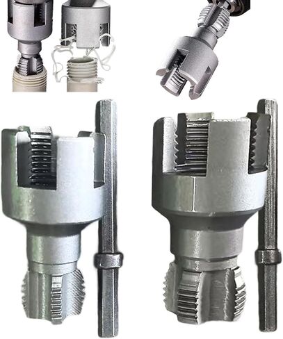 Pipe Threader Tool Set Drill-Driven Dual-Function Internal & External Threading for 1/2 & 3/4″ Pipe – PVC & Metal Pipe Threader in Kuwait
