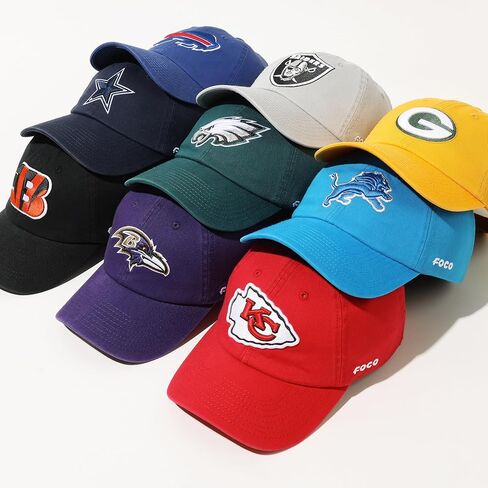 Foco Men NFL Pastel White Primary Team Logo Cap Cap in Saudi Arabia