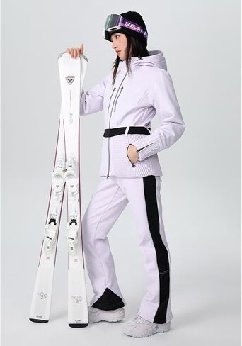 Women 3L Insulated Slim Snowboard Suits 24-25 New Hooded Snow Jackets & Pants Set Waterproof Skiing 2 Pieces Sets in Kuwait