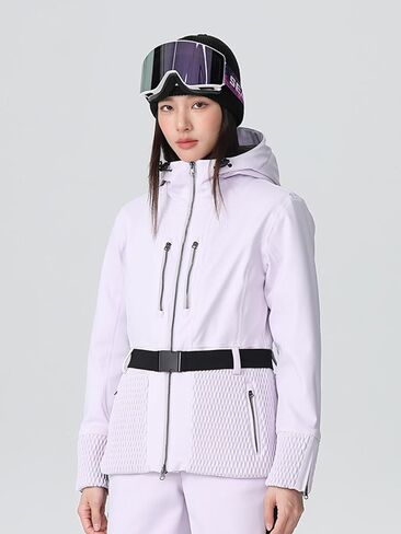 Women 3L Insulated Slim Snowboard Suits 24-25 New Hooded Snow Jackets & Pants Set Waterproof Skiing 2 Pieces Sets in Kuwait