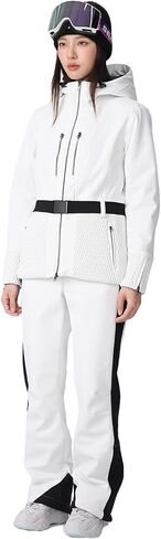 Women 3L Insulated Slim Snowboard Suits 24-25 New Hooded Snow Jackets & Pants Set Waterproof Skiing 2 Pieces Sets in Kuwait