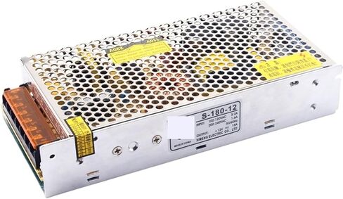 1PC S-180-12 الإخراج الفردي 12V 15A 180W برنامج تشغيل LED لتوفير الطاقة (12V_180W) in Kuwait