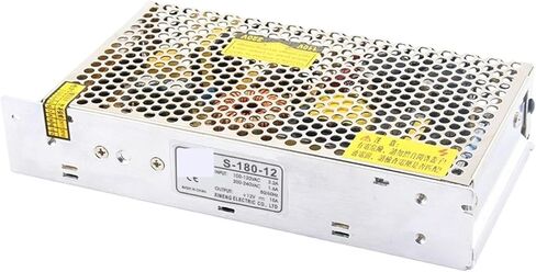 1PC S-180-12 الإخراج الفردي 12V 15A 180W برنامج تشغيل LED لتوفير الطاقة (12V_180W) in Kuwait