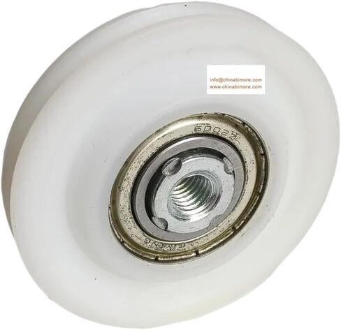 مصعد سلك حبل حبل الرفع قطع قطع الغيار شماعات 58 * 9 * 6002 بيضاء نايلون عجلة OD58MM W9MM تحمل 6002Z in Saudi Arabia