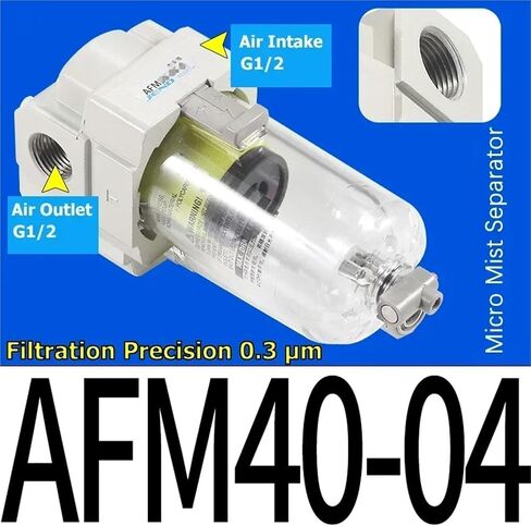 AF/AFD/AFM20/30/40-M5/02/03/04 Air High-Rrecision Oil-Water Separation Filter Filtration Precision 0.01μm 0.3μm(AFD30-03) in Saudi Arabia