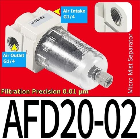 AF/AFD/AFM20/30/40-M5/02/03/04 Air High-Rrecision Oil-Water Separation Filter Filtration Precision 0.01μm 0.3μm(AFD30-03) in Saudi Arabia