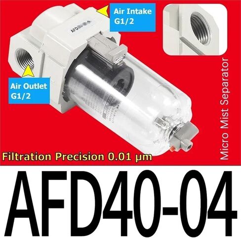 AF/AFD/AFM20/30/40-M5/02/03/04 Air High-Rrecision Oil-Water Separation Filter Filtration Precision 0.01μm 0.3μm(AFD30-03) in Saudi Arabia