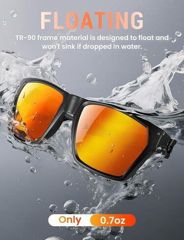 Supertrip Polarized Sports Sunglasses for Men, Lightweight Floating UV400 Protection Sun Glasses for Fishing/Running/Driving in Kuwait