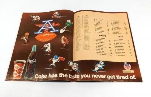 1967 New York Jets at Kansas City Chiefs AFL Football Program 11-5-67 - NFL Programs in Saudi Arabia